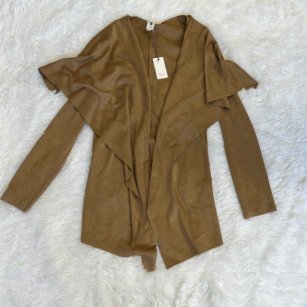Flawless suede‎ feel waterfall jacket Light